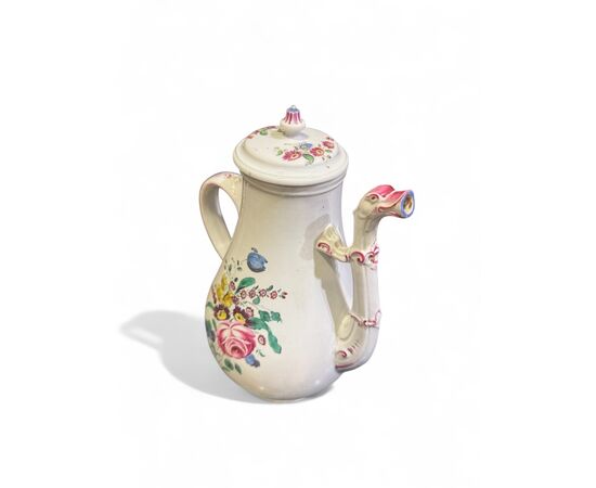 GINORI MANUFACTURE 'DOCCIA' COFFEE POT - 18th century