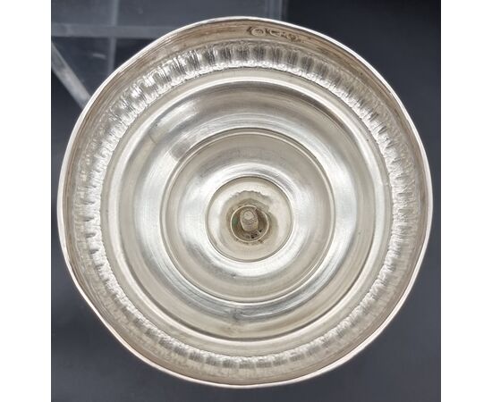 Coppia di candelieri in argento, stile neoclassico – inizi XX secolo