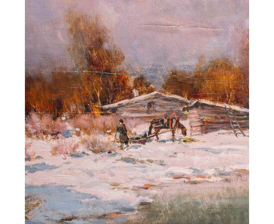 Ivan Karpoff (Novocerkassk, 1898 - Milan, 1970), Sunset in Dacia