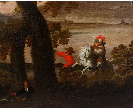 Follower of Jacques van der Wijen (Amsterdam 1586 – 1638), Deer Hunt