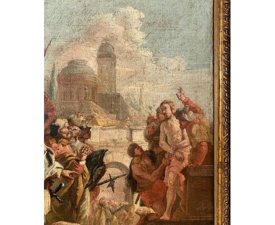 Pittore veneziano (XVIII sec.) - Cristo condotto a giudizio (bozzetto preparatorio).