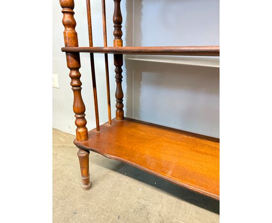 Antique open bookcase etagere from the early 20th century, 90x77x30cm