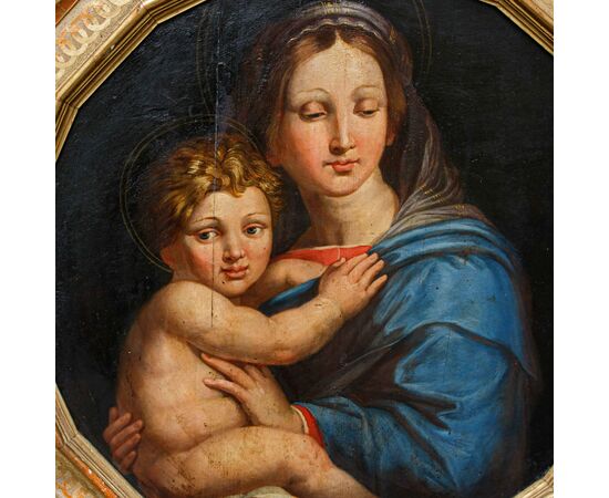 19th century, Madonna with child