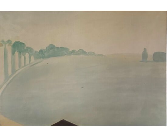 VIRGILIO GUIDI - San Marco Basin in Venice, painted in 1958