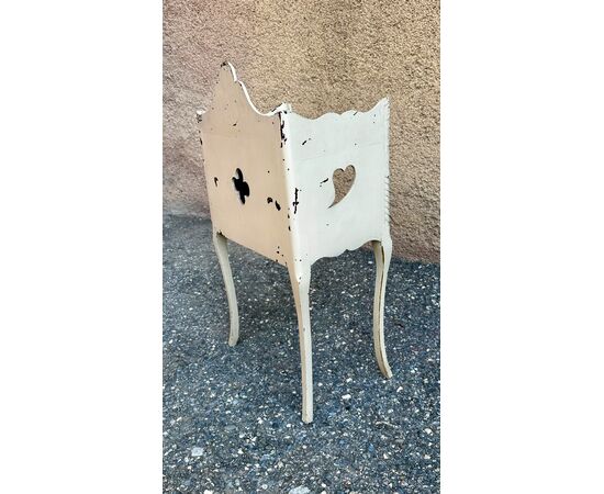 Antique Shabby Chic Nightstand - Napoleon III