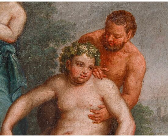 XVIII secolo, Sovrapporta con l’Educazione di Bacco