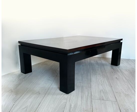 Coffee table 1950 - rosewood and lacquered wood