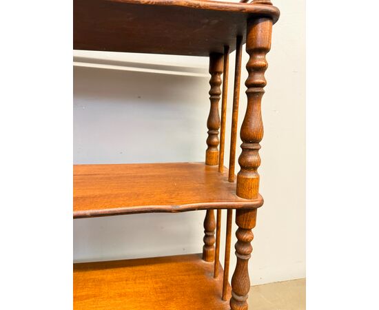 Antique open bookcase etagere from the early 20th century, 90x77x30cm