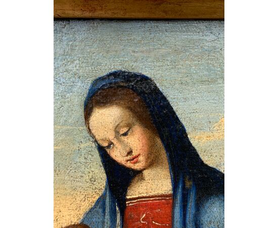 Umbrian painter (16th century) - Madonna with Child in a landscape (Madonna Conestabile).