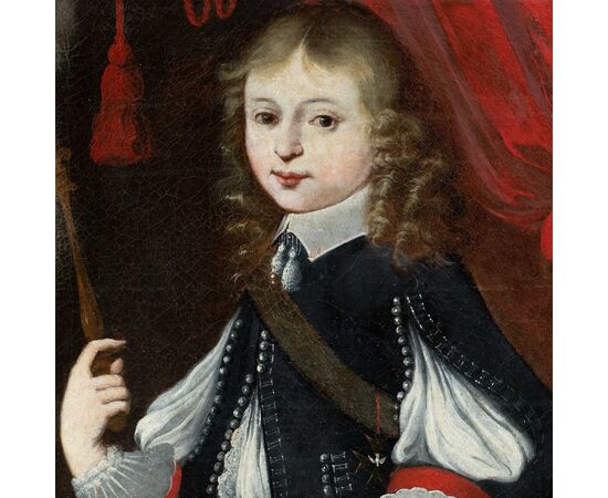 Pittore francese (XVIII sec.) - Ritratto di Luigi XV fanciullo.