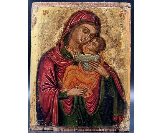Madonna and Child – Veneto-Cretan School, late 16th century