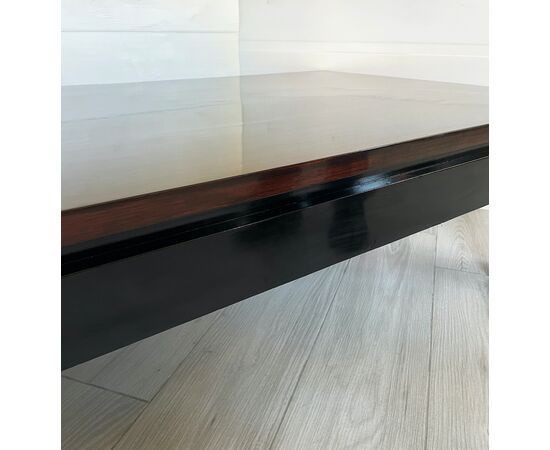 Coffee table 1950 - rosewood and lacquered wood