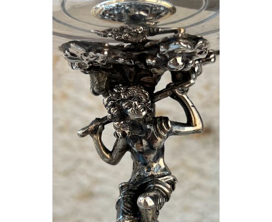 Coppa art nouveau in argento