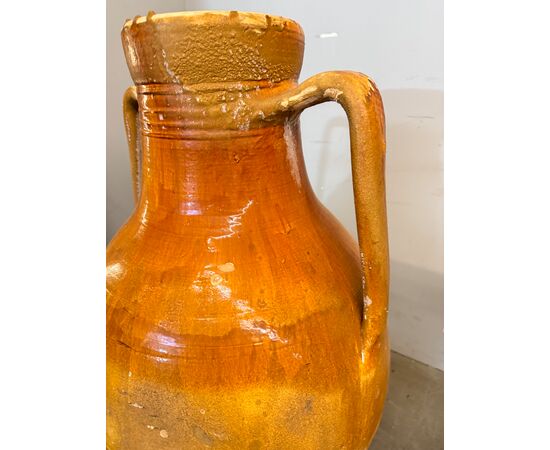 Antique large Apulian Capasone jar, 19th century, oil container 106x55