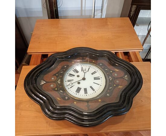 Wooden clock cm. 62 x 50