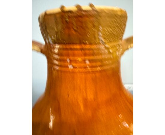 Antique large Apulian Capasone jar, 19th century, oil container 106x55