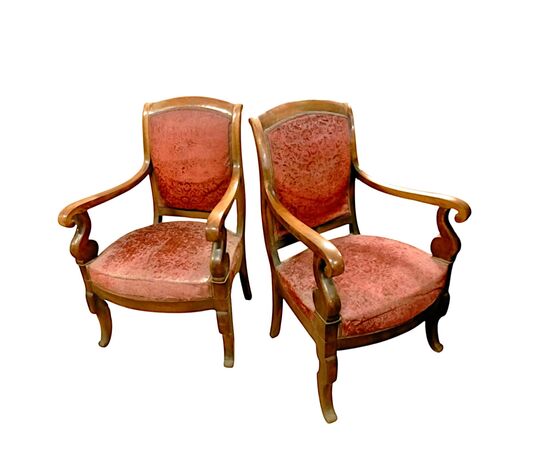 Eleganti Poltrone Francesi Carlo X