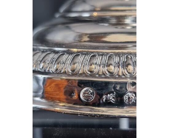 Coppia di candelieri in argento, stile neoclassico – inizi XX secolo