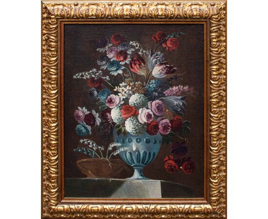 Francesco Lavagna (Napoli, 1684 – 1749), Natura morta con fiori