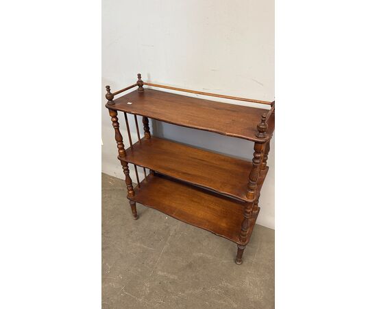 Antique open bookcase etagere from the early 20th century, 90x77x30cm