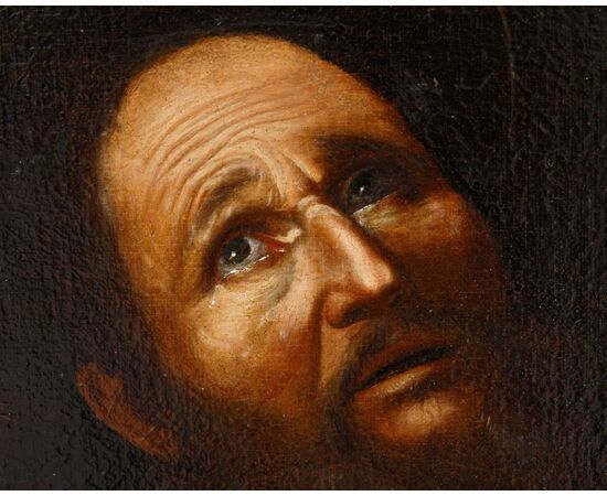 Neapolitan school, 17th century, Penitent Saint Peter
