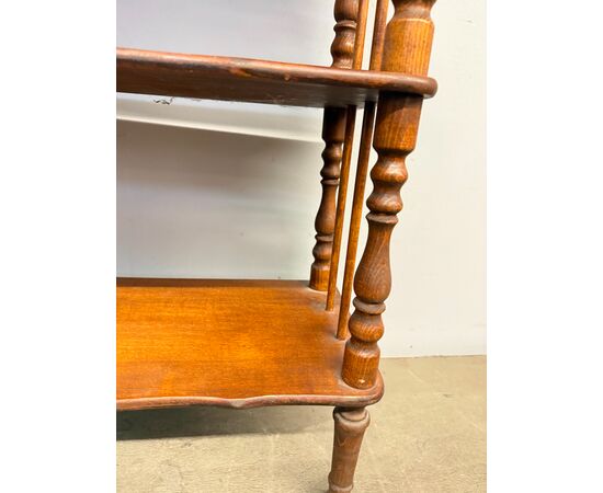 Antique open bookcase etagere from the early 20th century, 90x77x30cm