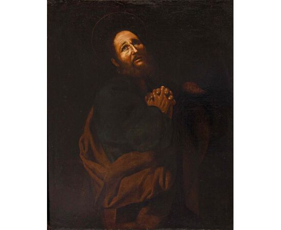 Neapolitan school, 17th century, Penitent Saint Peter