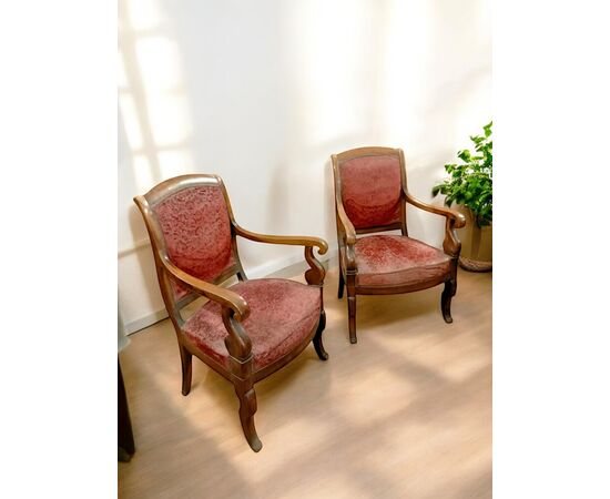 Eleganti Poltrone Francesi Carlo X