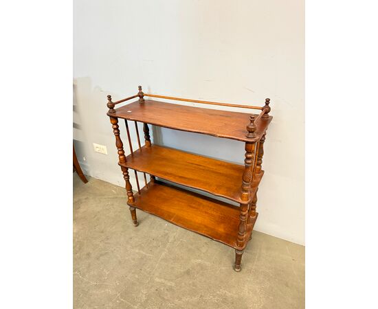 Antique open bookcase etagere from the early 20th century, 90x77x30cm