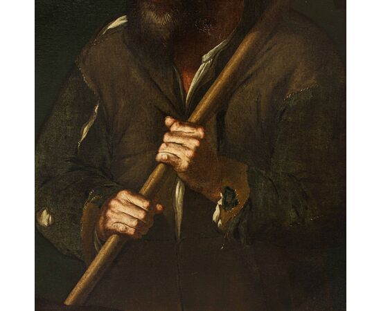 Neapolitan school, 17th century, Peasant with hoe