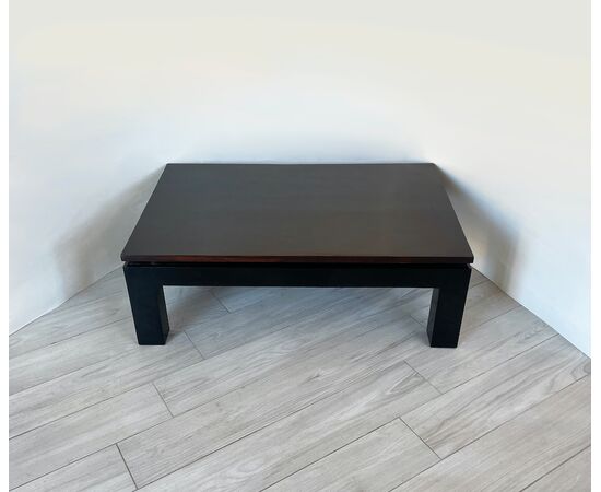 Coffee table 1950 - rosewood and lacquered wood