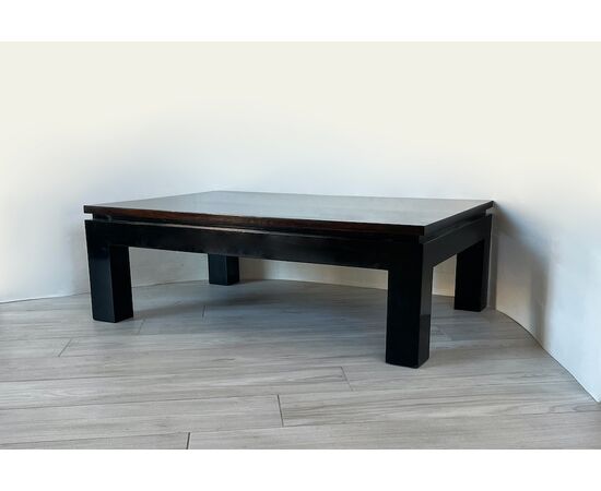 Coffee table 1950 - rosewood and lacquered wood