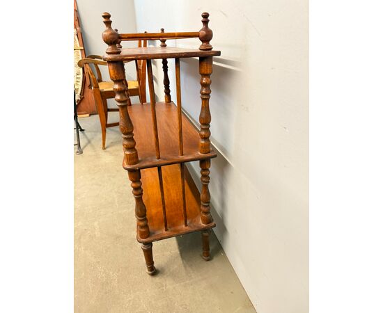 Antique open bookcase etagere from the early 20th century, 90x77x30cm