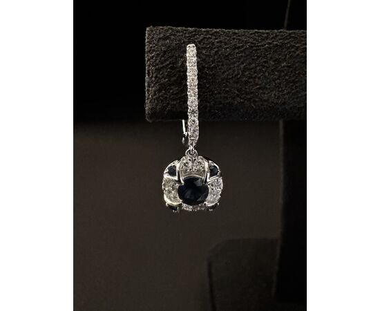 Orecchini  con  Zaffiri  e  Diamanti