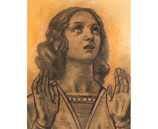 Eliodoro Coccoli (Brescia 1880 – 1974) - Angel, 1922