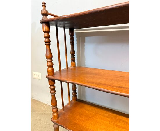 Antique open bookcase etagere from the early 20th century, 90x77x30cm