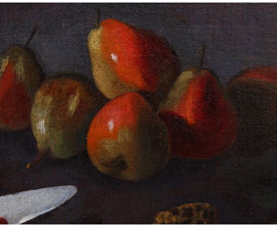 Angelo Maria Rossi detto Il pittore di Carlo Torre o Lo pseudo-Fardella (documentato tra il 1665 e il 1701), Natura morta con frutta e spugnole