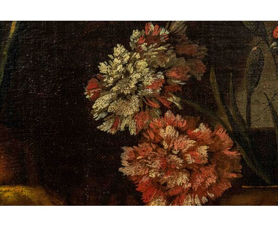 Circle of Giovanni Battista Ruoppolo (Naples, 1629 – 1697), Still Life with Fruit and Bird