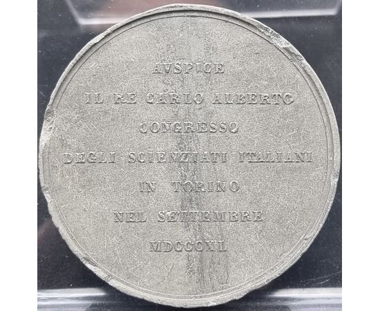 Nucleo di sei medaglie commemorative in pasta vulcanica o materiale simile, XIX secolo