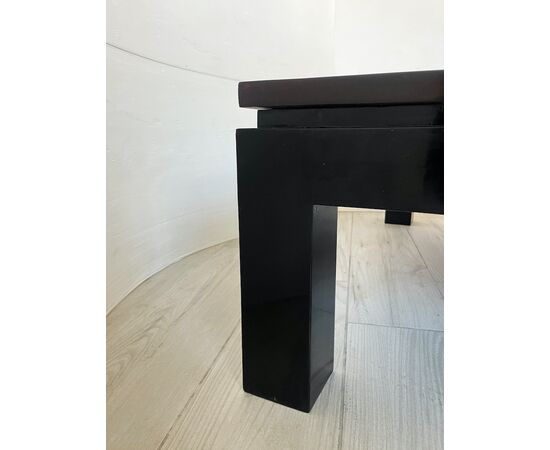 Coffee table 1950 - rosewood and lacquered wood