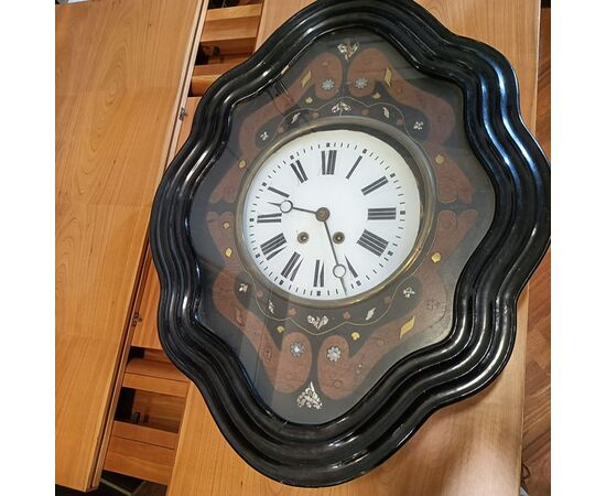 Wooden clock cm. 62 x 50