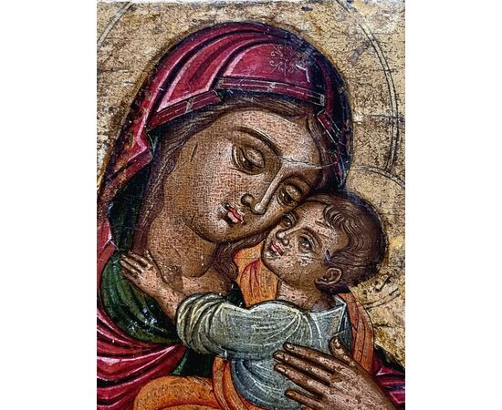 Madonna and Child – Veneto-Cretan School, late 16th century