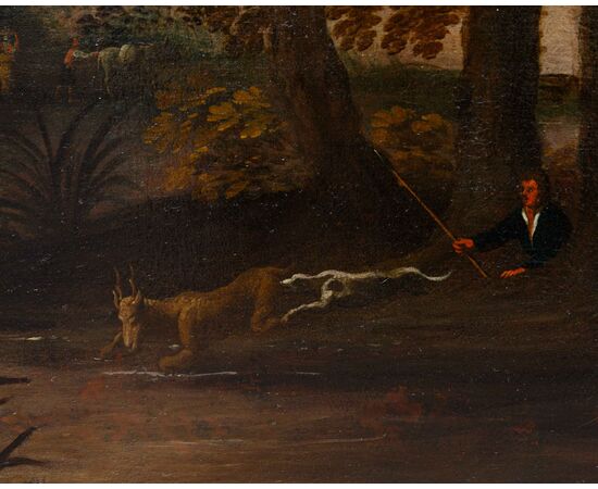 Follower of Jacques van der Wijen (Amsterdam 1586 – 1638), Deer Hunt