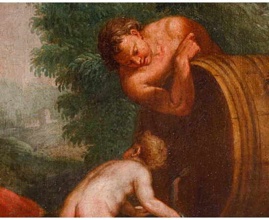 XVIII secolo, Sovrapporta con l’Educazione di Bacco