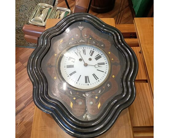Wooden clock cm. 62 x 50