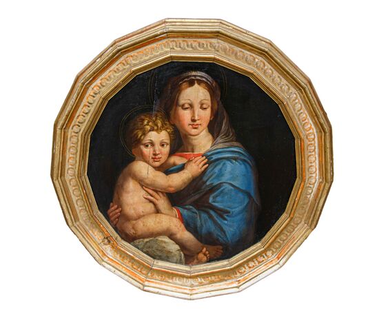 19th century, Madonna with child