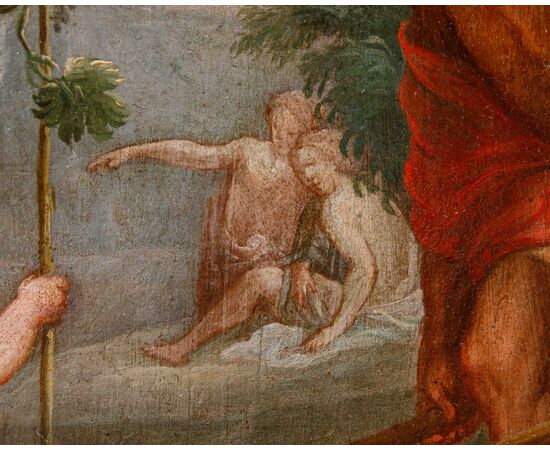 XVIII secolo, Sovrapporta con l’Educazione di Bacco