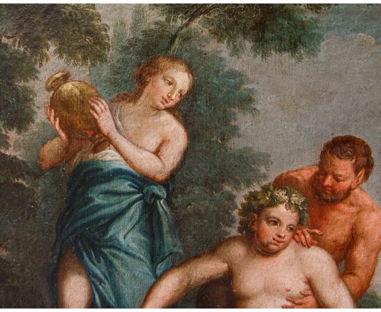 XVIII secolo, Sovrapporta con l’Educazione di Bacco