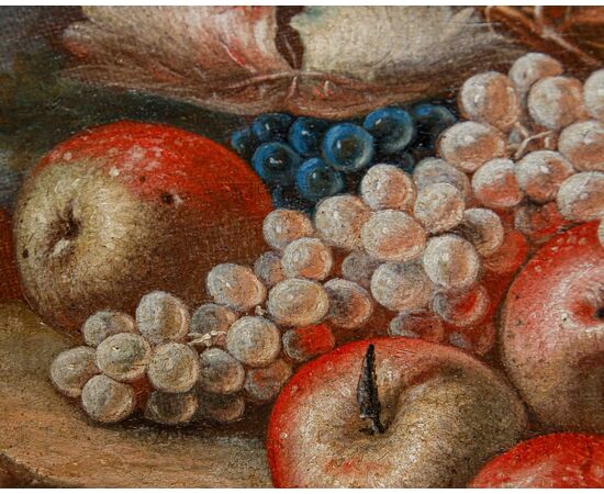 Emilian school, 18th century, Still life with hoopoe, frog and snake