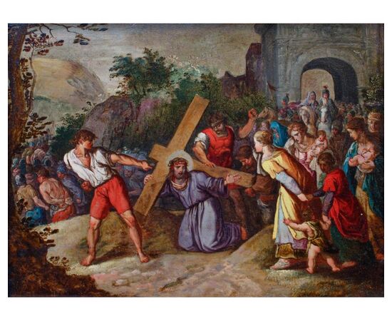 Circle of Hans Jordaens III (ca. 1595 – ca. 1643) Christ Carrying the Cross
